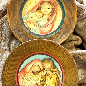 Anri Juan Ferandiz wooden plates X 2